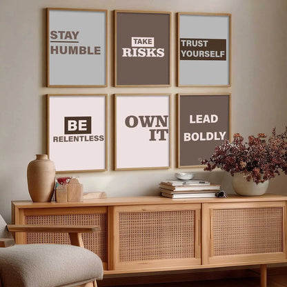 Motivational  Wall  Art Paintings with Frame for Wall Decor
