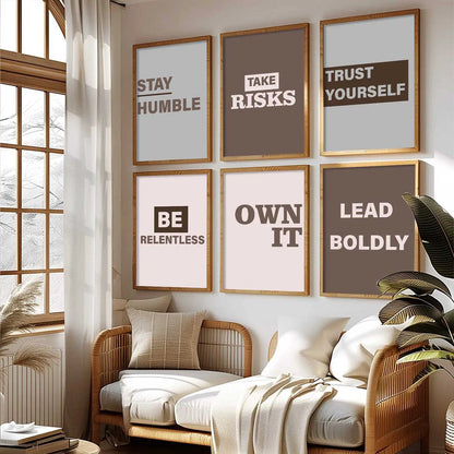 Motivational  Wall  Art Paintings with Frame for Wall Decor