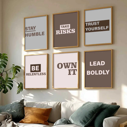 Motivational  Wall  Art Paintings with Frame for Wall Decor