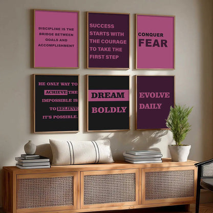 Motivational  Wall  Art Paintings with Frame for Wall Decor