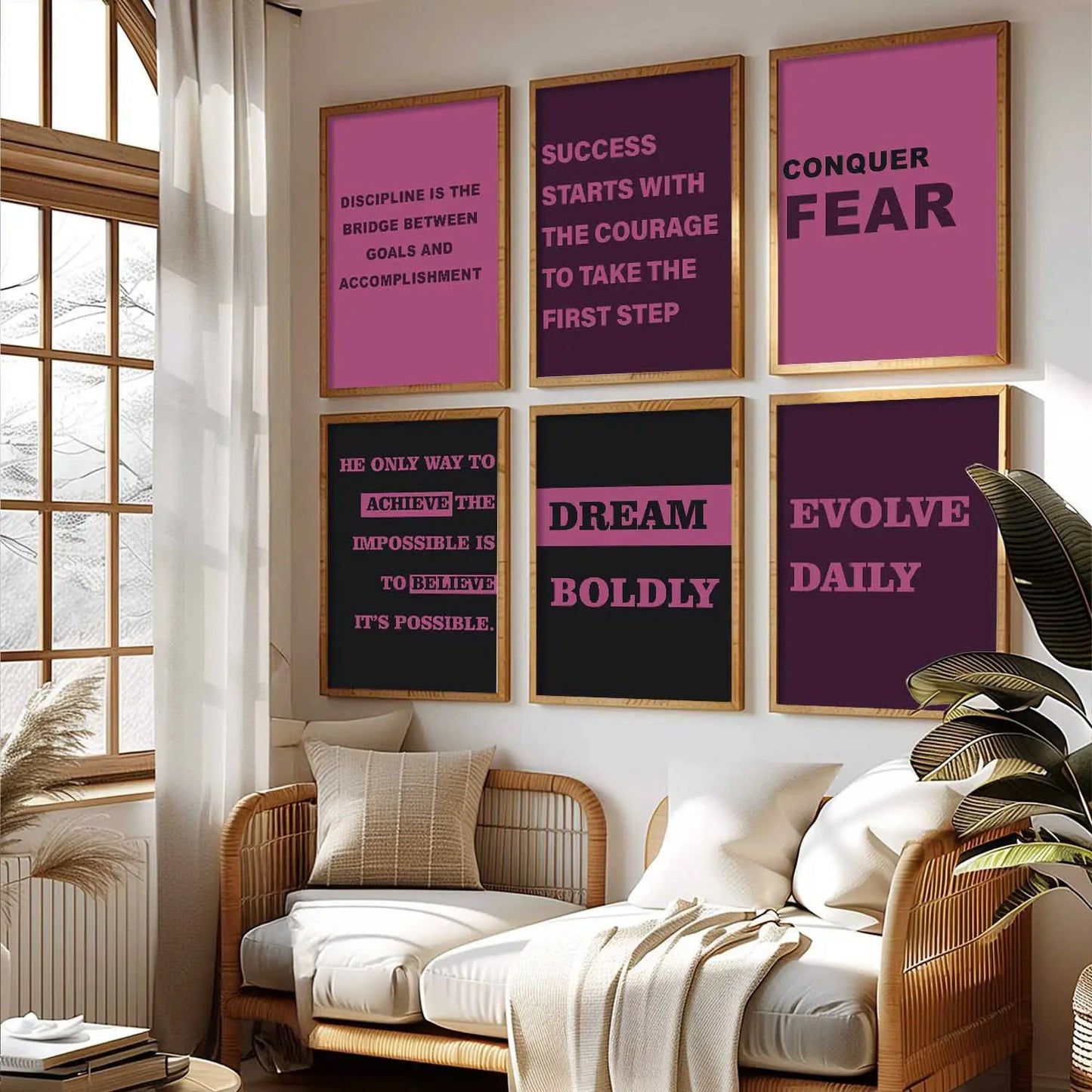 Motivational  Wall  Art Paintings with Frame for Wall Decor
