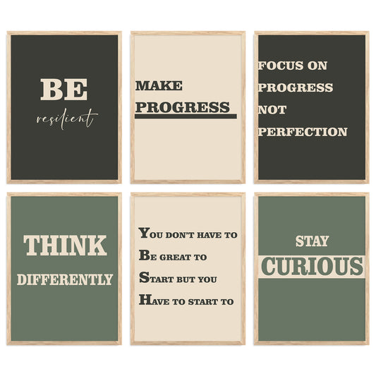 Motivational  Wall Art Paintings with Frame for Wall Decor