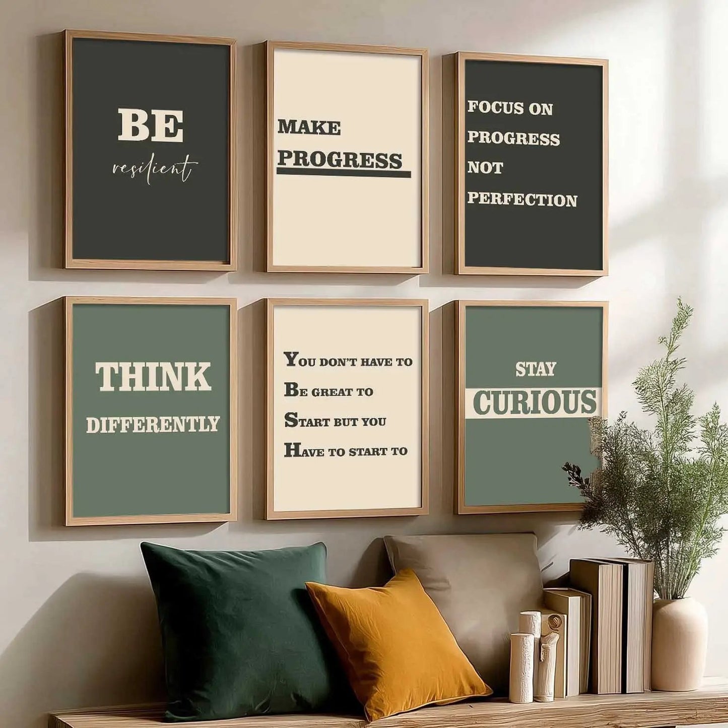 Motivational  Wall Art Paintings with Frame for Wall Decor