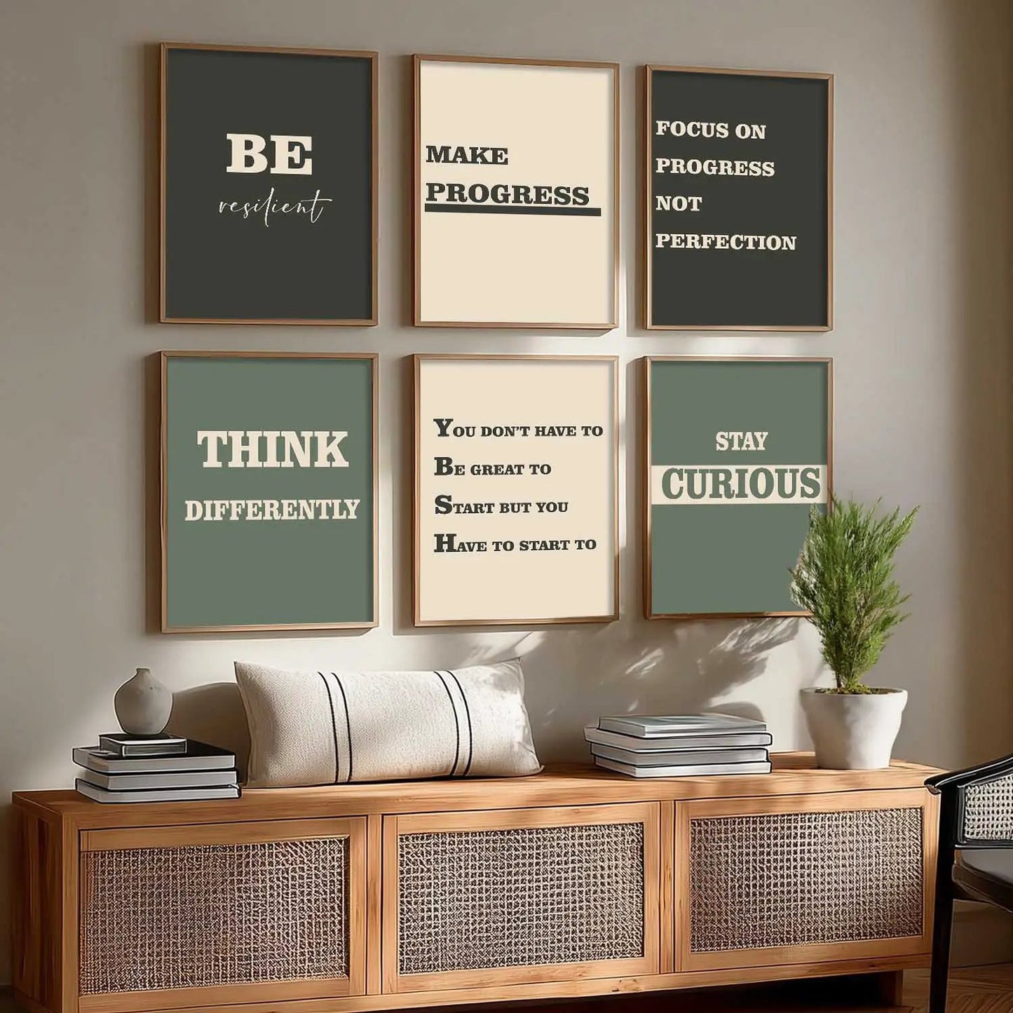 Motivational  Wall Art Paintings with Frame for Wall Decor