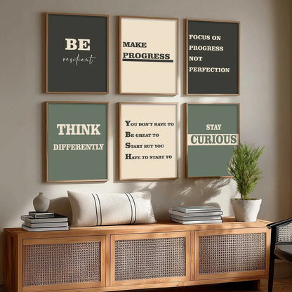 Motivational  Wall Art Paintings with Frame for Wall Decor