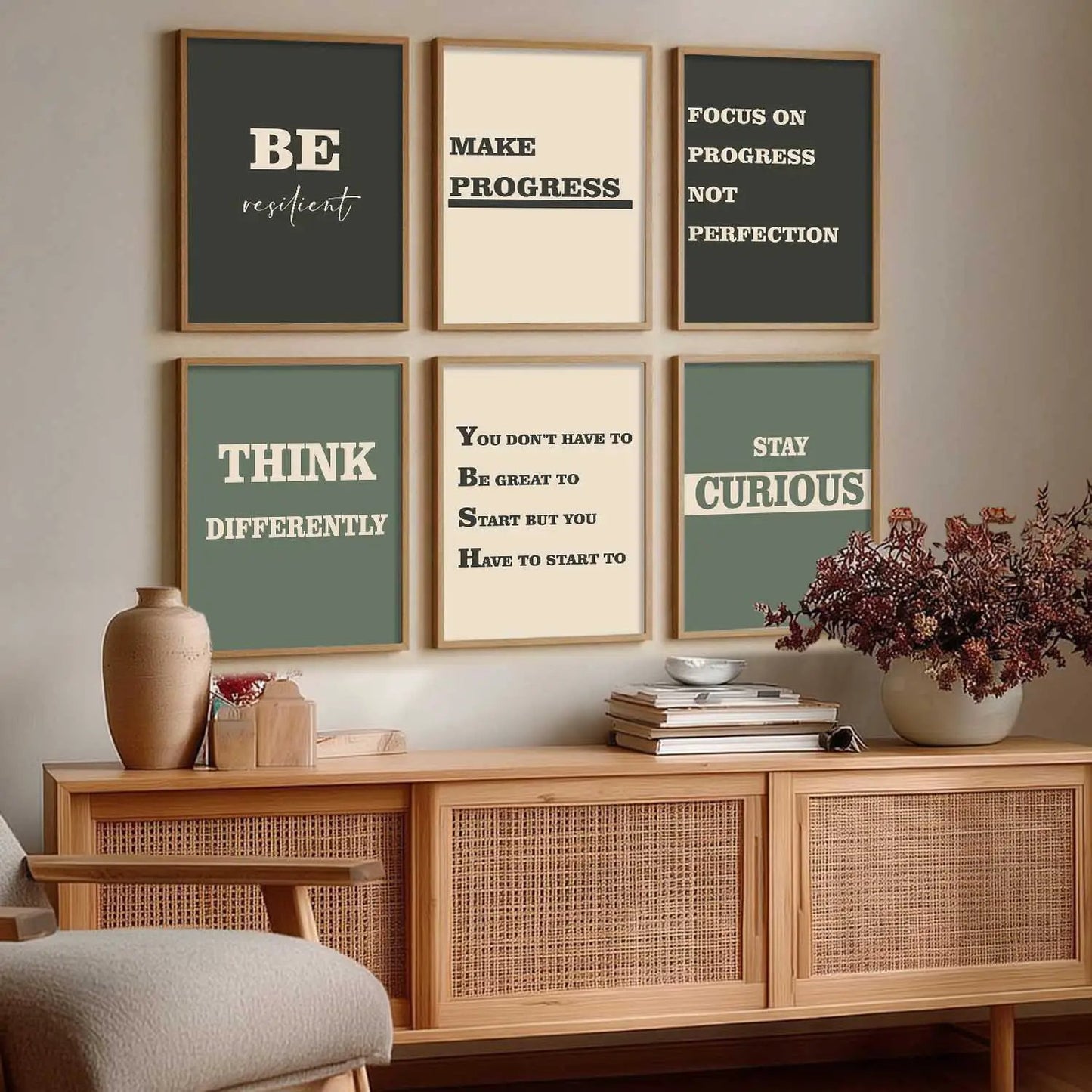 Motivational  Wall Art Paintings with Frame for Wall Decor