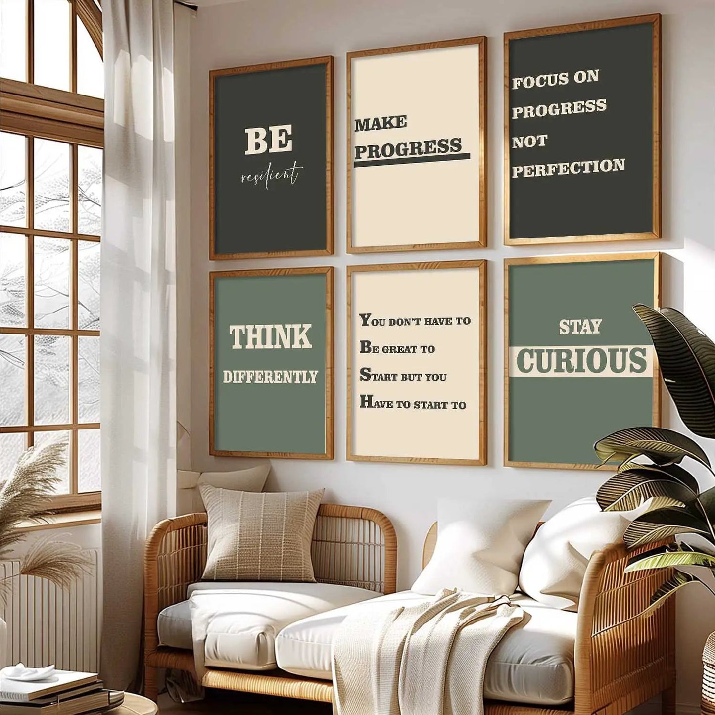 Motivational  Wall Art Paintings with Frame for Wall Decor