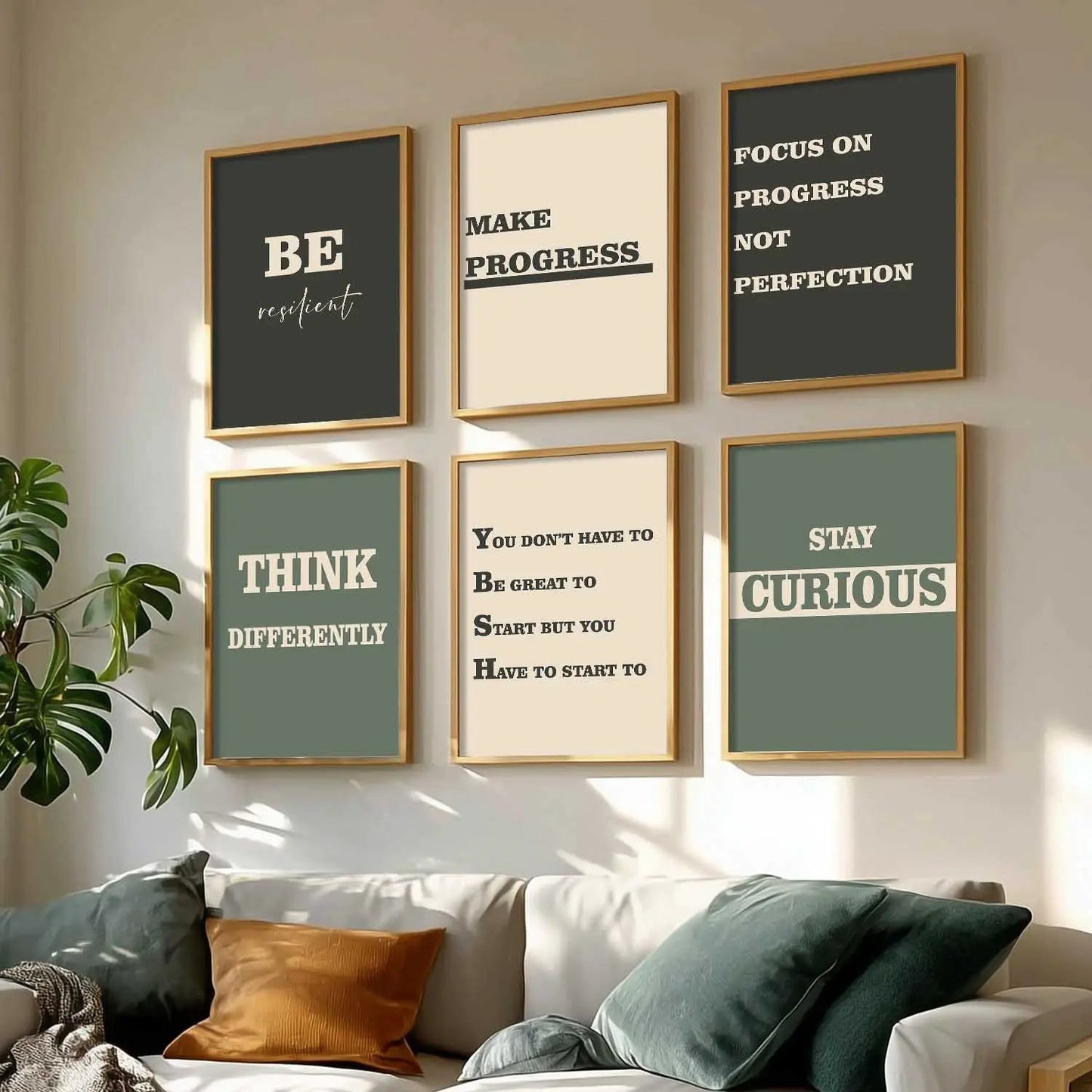 Motivational  Wall Art Paintings with Frame for Wall Decor
