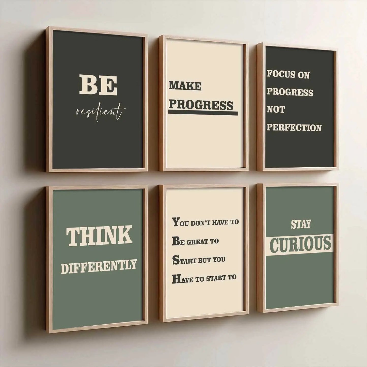 Motivational  Wall Art Paintings with Frame for Wall Decor