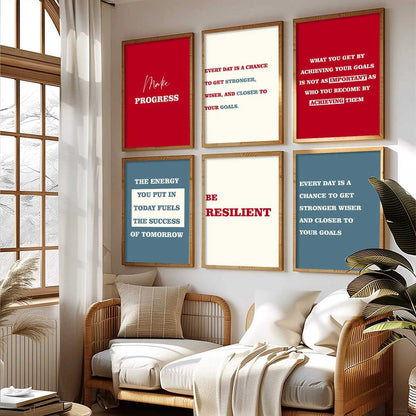 Motivational  Wall  Art Paintings with Frame for Wall Decor