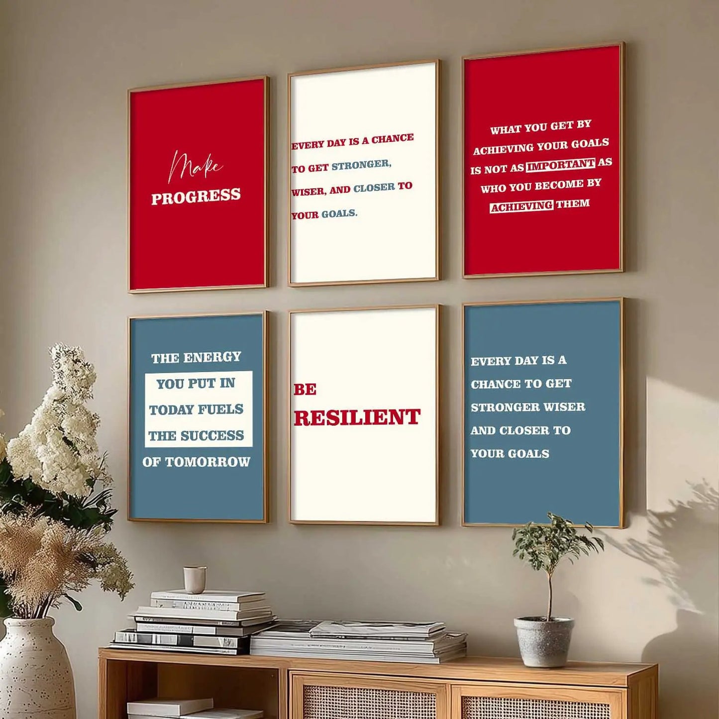 Motivational  Wall  Art Paintings with Frame for Wall Decor