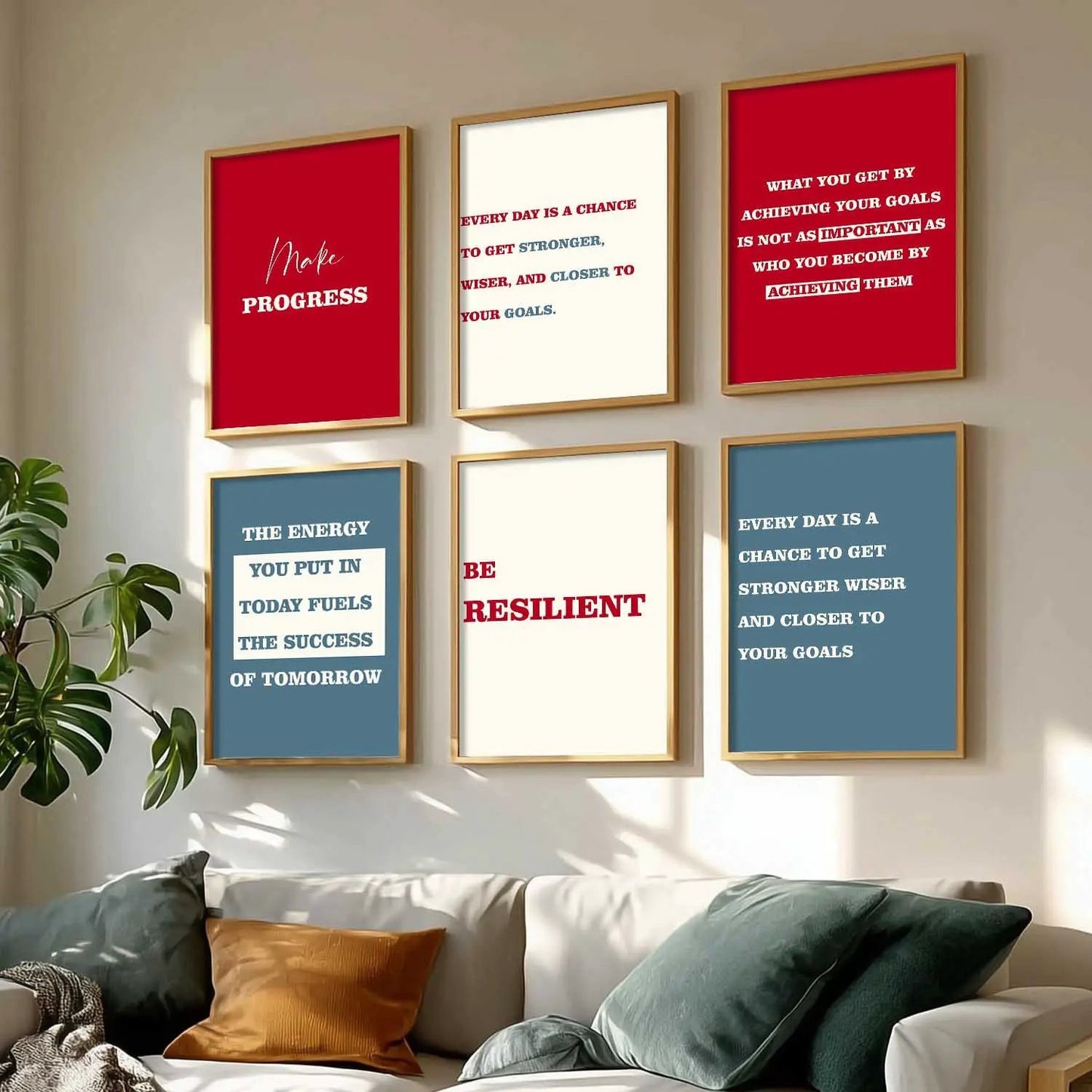 Motivational  Wall  Art Paintings with Frame for Wall Decor