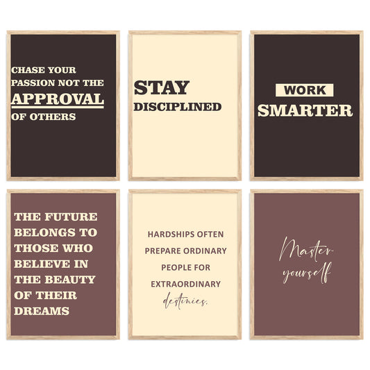 Motivational  Wall Art Paintings with Frame for Wall Decor