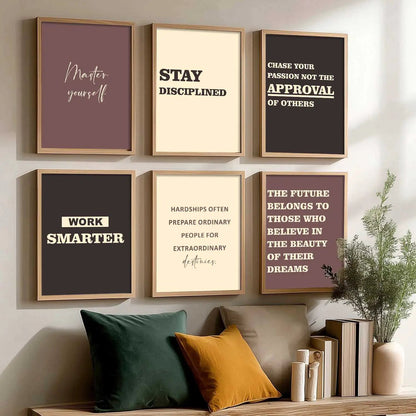 Motivational  Wall Art Paintings with Frame for Wall Decor