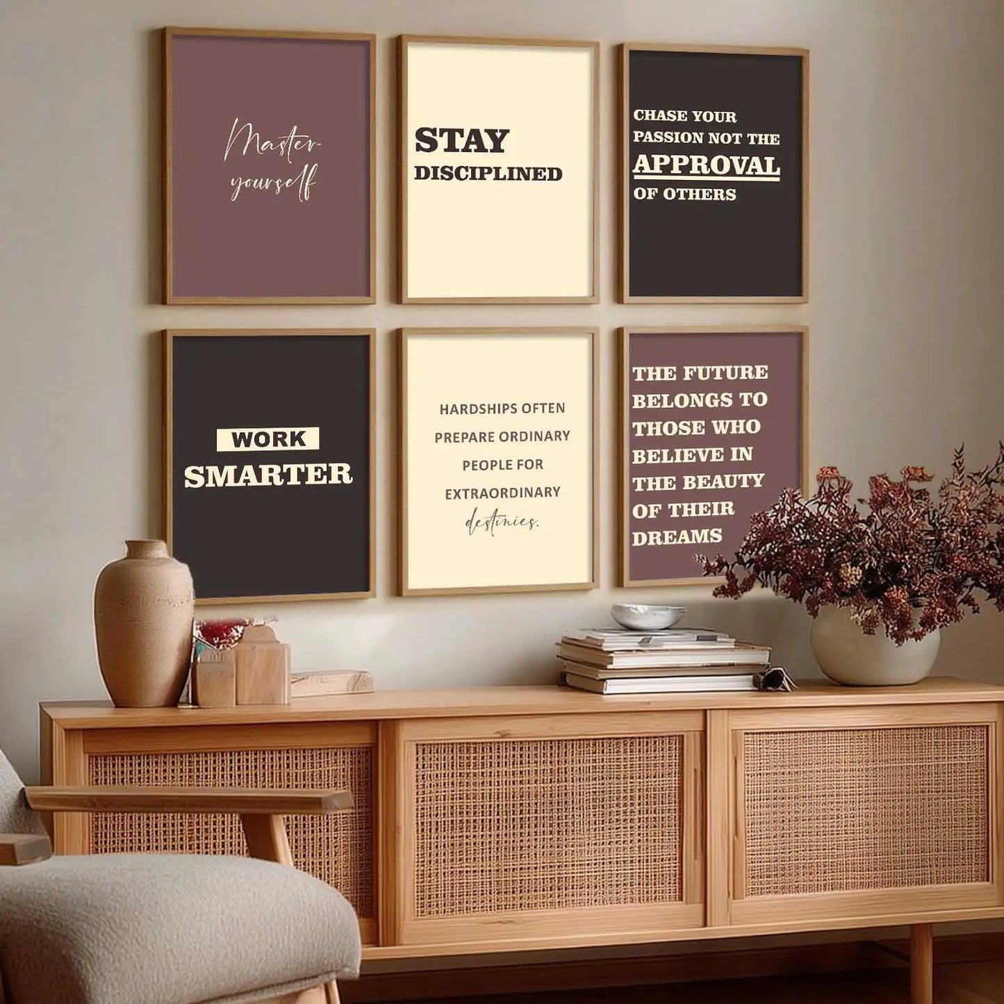Motivational  Wall Art Paintings with Frame for Wall Decor