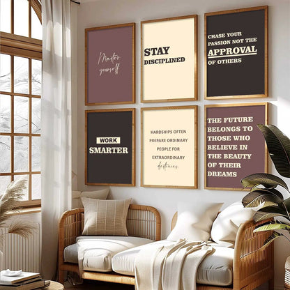 Motivational  Wall Art Paintings with Frame for Wall Decor
