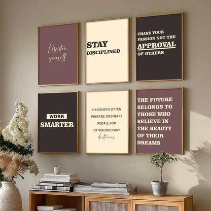 Motivational  Wall Art Paintings with Frame for Wall Decor