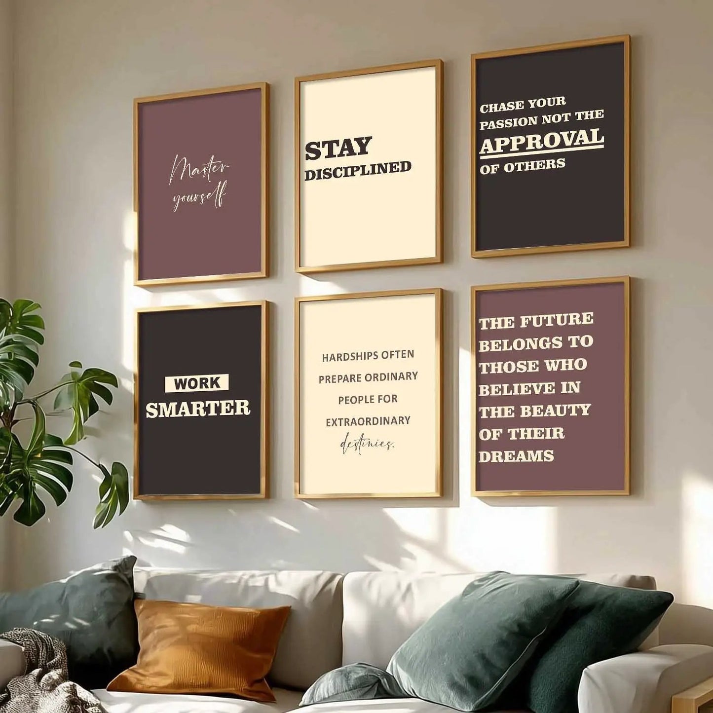 Motivational  Wall Art Paintings with Frame for Wall Decor