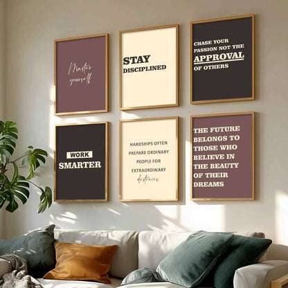 Motivational  Wall Art Paintings with Frame for Wall Decor