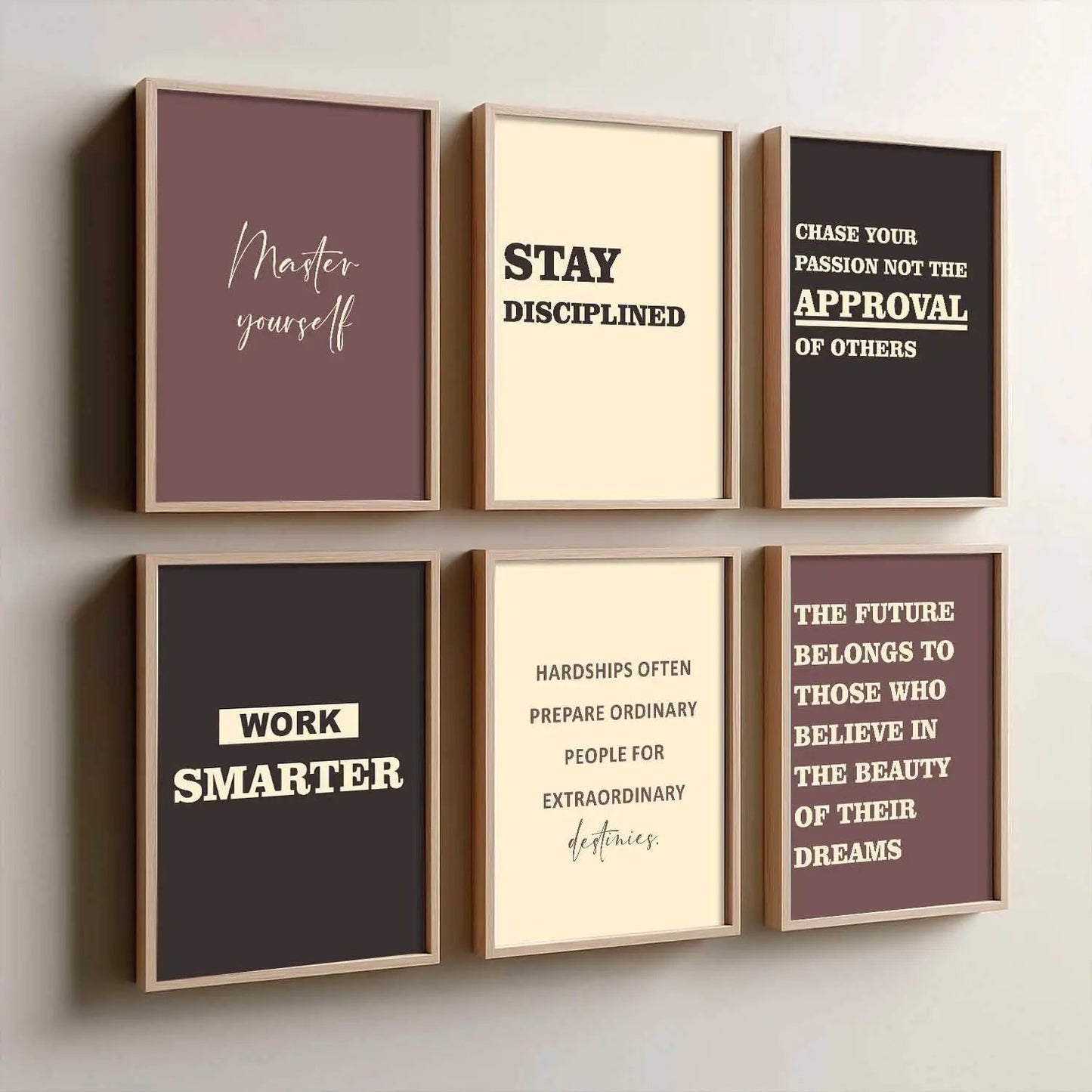 Motivational  Wall Art Paintings with Frame for Wall Decor