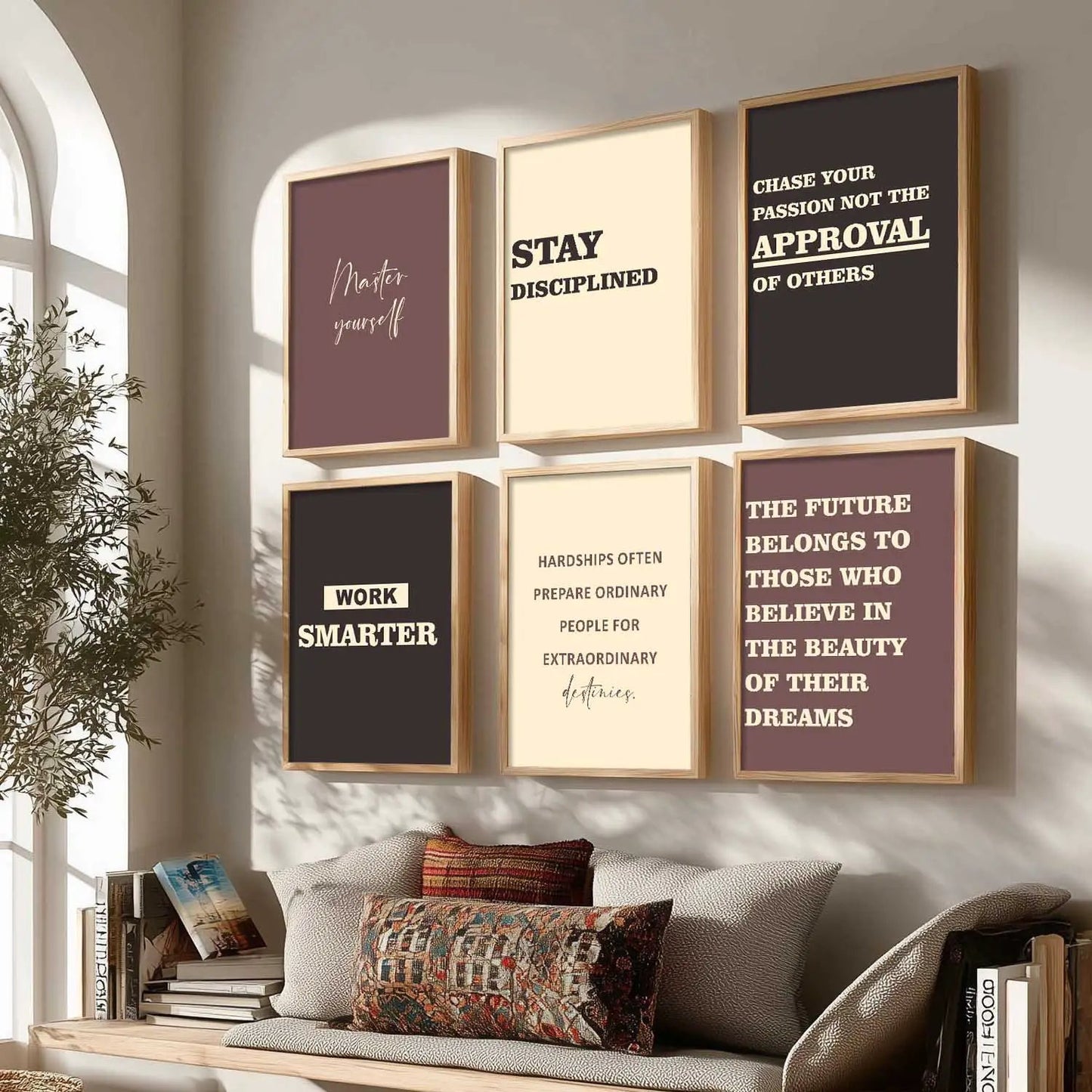 Motivational  Wall Art Paintings with Frame for Wall Decor