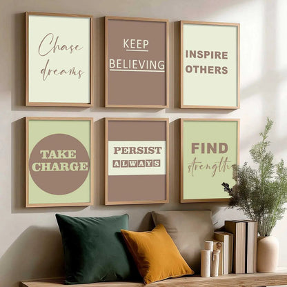 Motivational  Wall  Art Paintings with Frame for Wall Decor