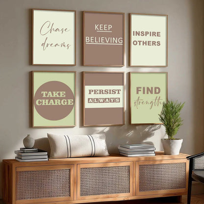Motivational  Wall  Art Paintings with Frame for Wall Decor