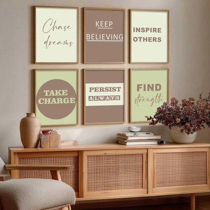 Motivational  Wall  Art Paintings with Frame for Wall Decor