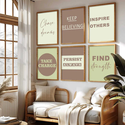 Motivational  Wall  Art Paintings with Frame for Wall Decor