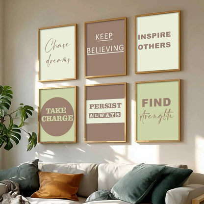 Motivational  Wall  Art Paintings with Frame for Wall Decor