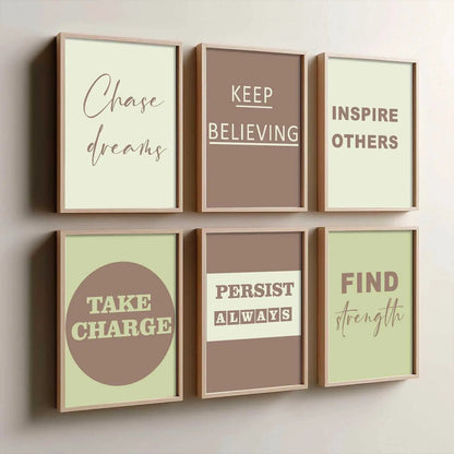 Motivational  Wall  Art Paintings with Frame for Wall Decor