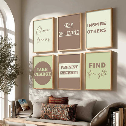 Motivational  Wall  Art Paintings with Frame for Wall Decor