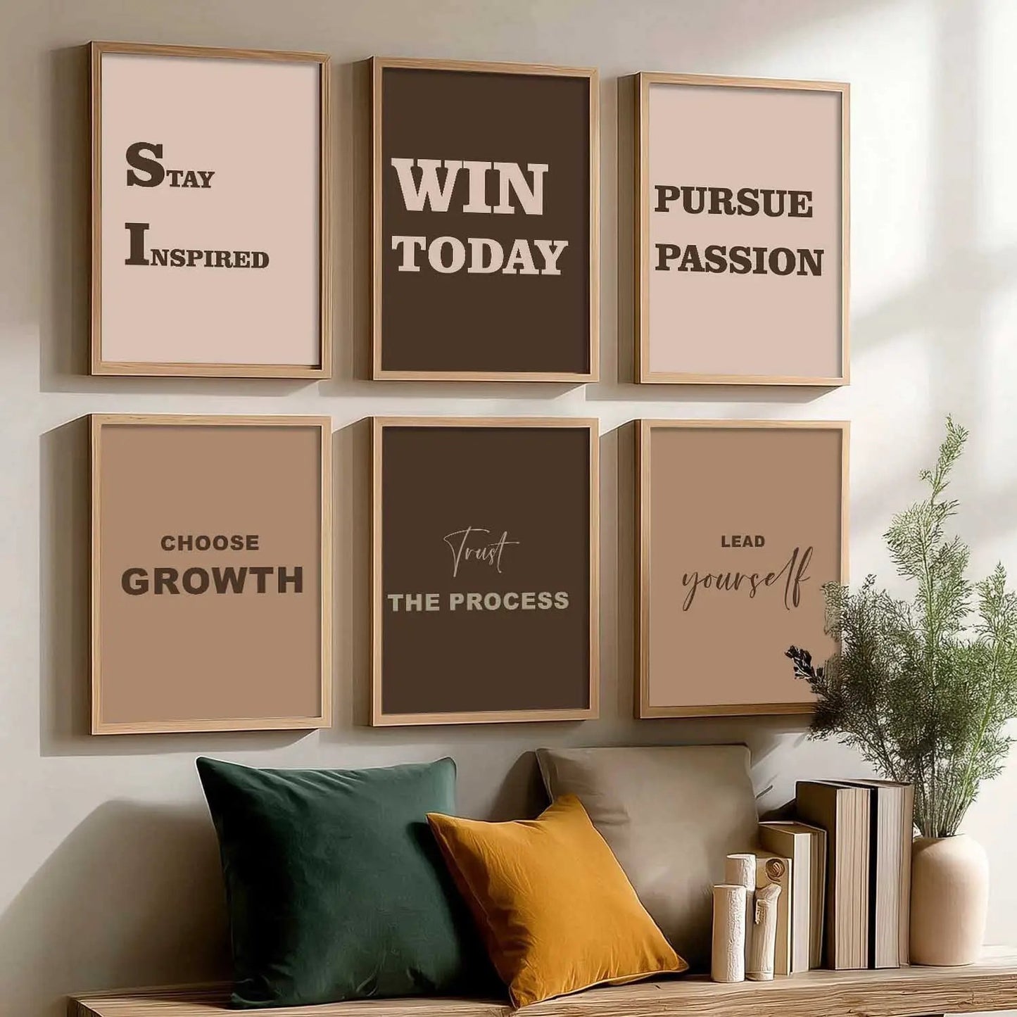 Motivational  Wall  Art Paintings with Frame for Wall Decor