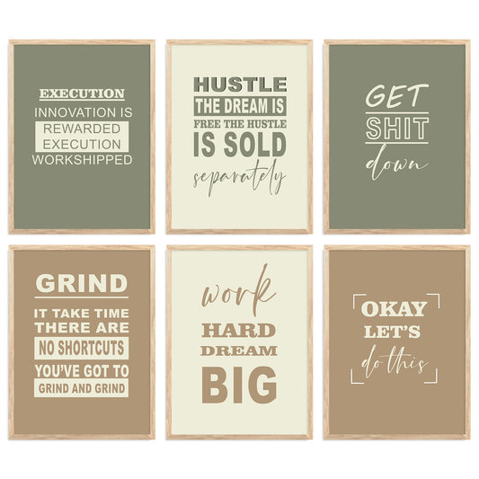 Motivational  Wall Art Paintings with Frame for Wall Decor