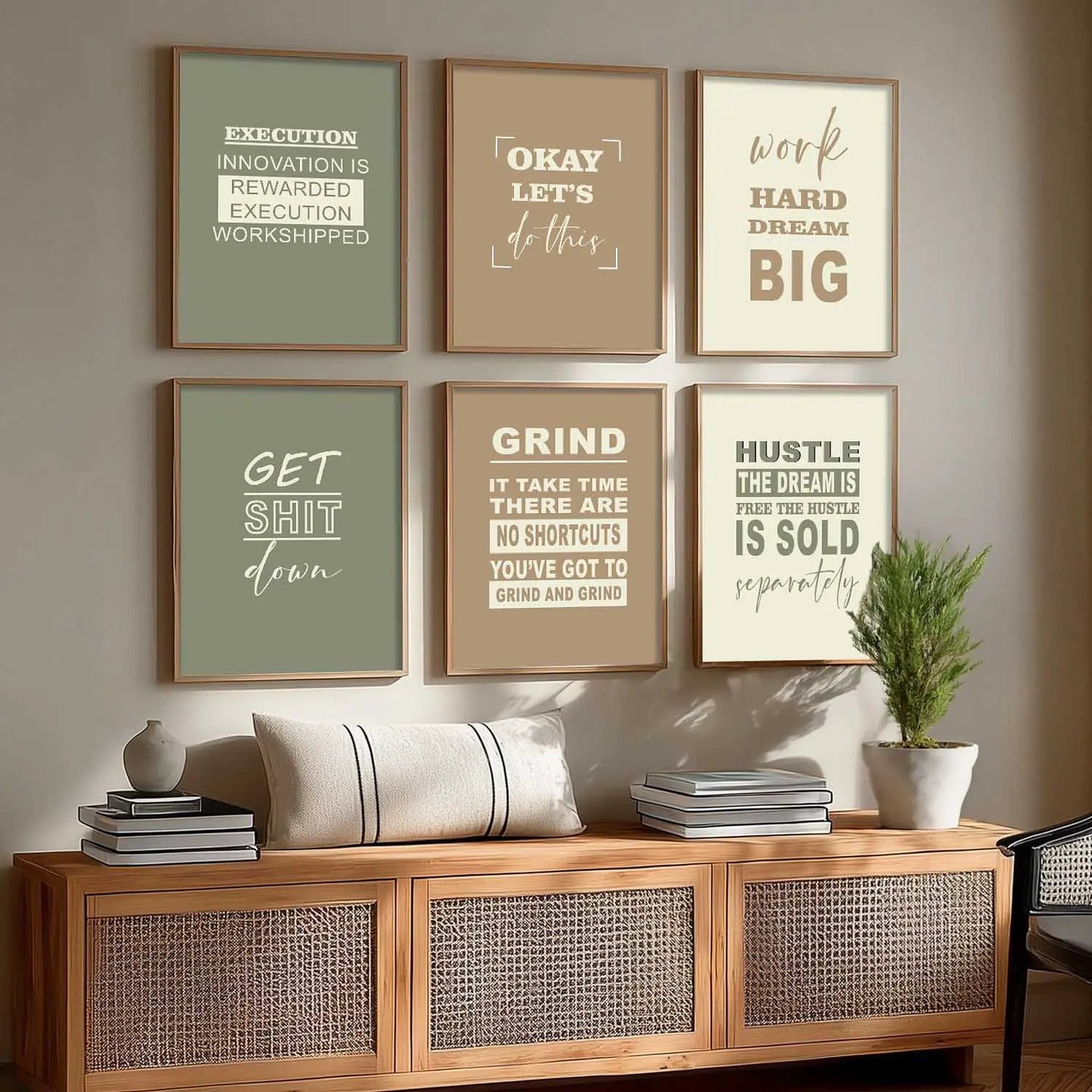 Motivational  Wall Art Paintings with Frame for Wall Decor