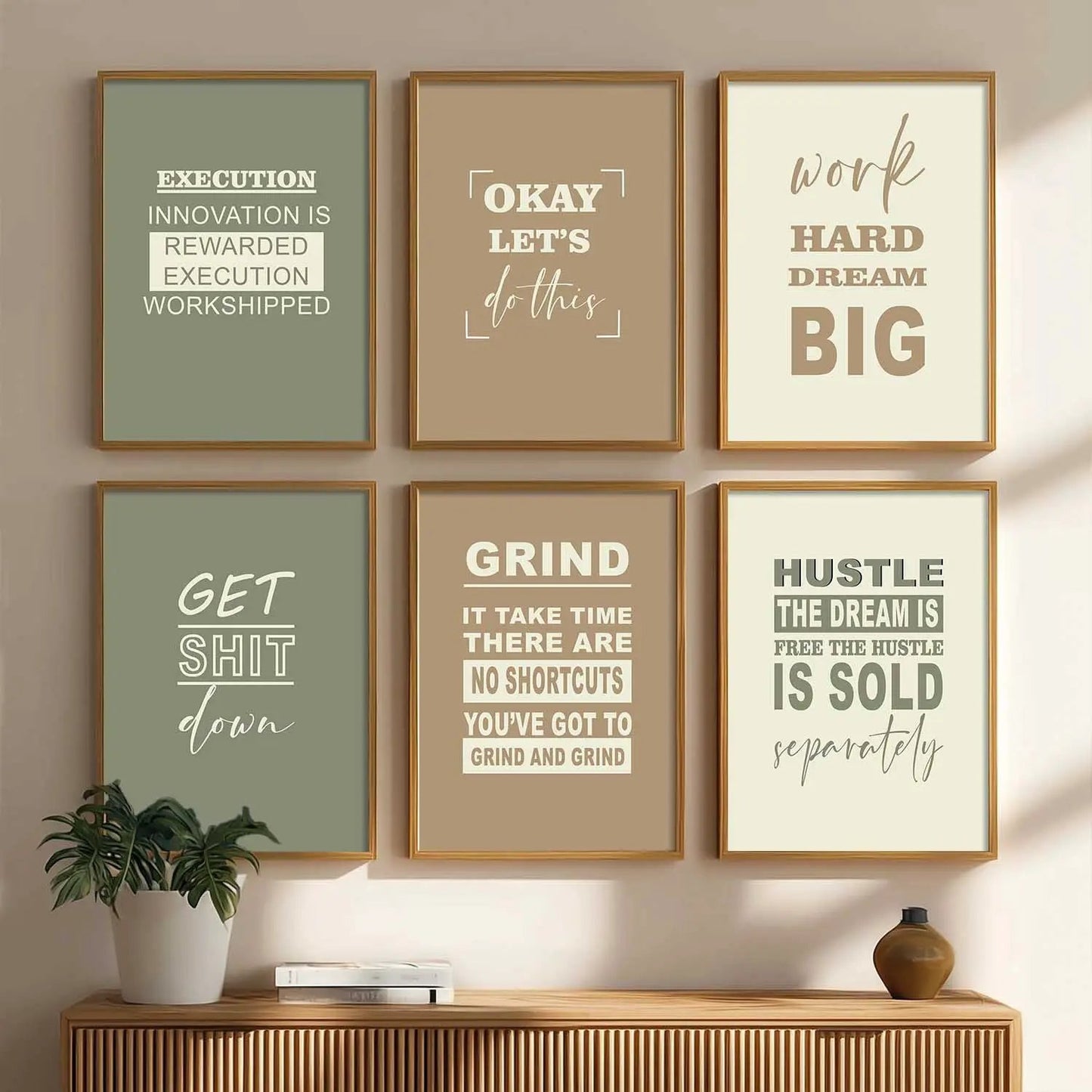 Motivational  Wall Art Paintings with Frame for Wall Decor