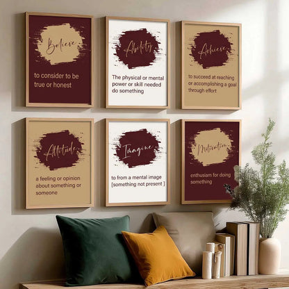 Motivational  Wall  Art Paintings with Frame for Wall Decor
