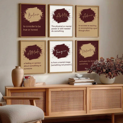 Motivational  Wall  Art Paintings with Frame for Wall Decor