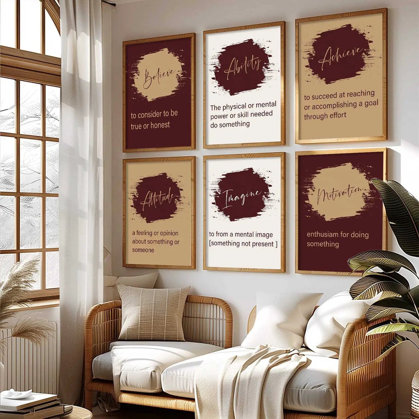 Motivational  Wall  Art Paintings with Frame for Wall Decor