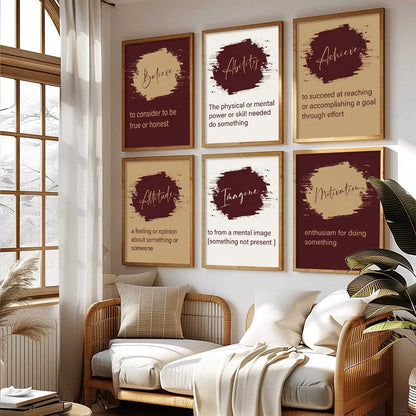 Motivational  Wall  Art Paintings with Frame for Wall Decor