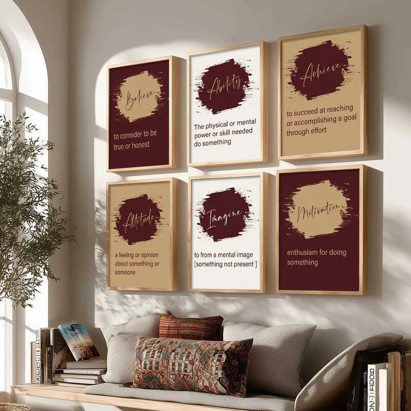 Motivational  Wall  Art Paintings with Frame for Wall Decor