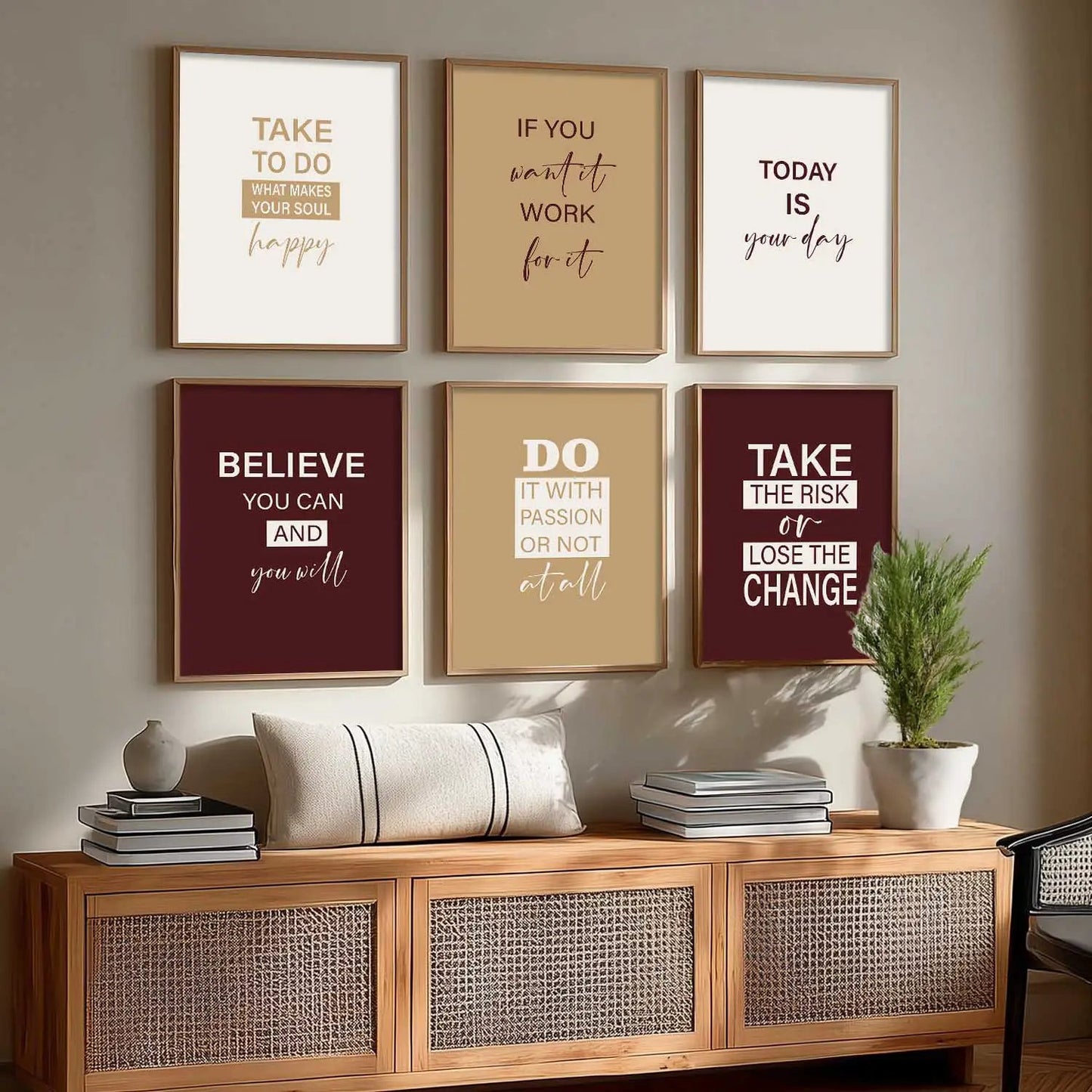 Motivational  Wall Art Paintings with Frame for Wall Decor