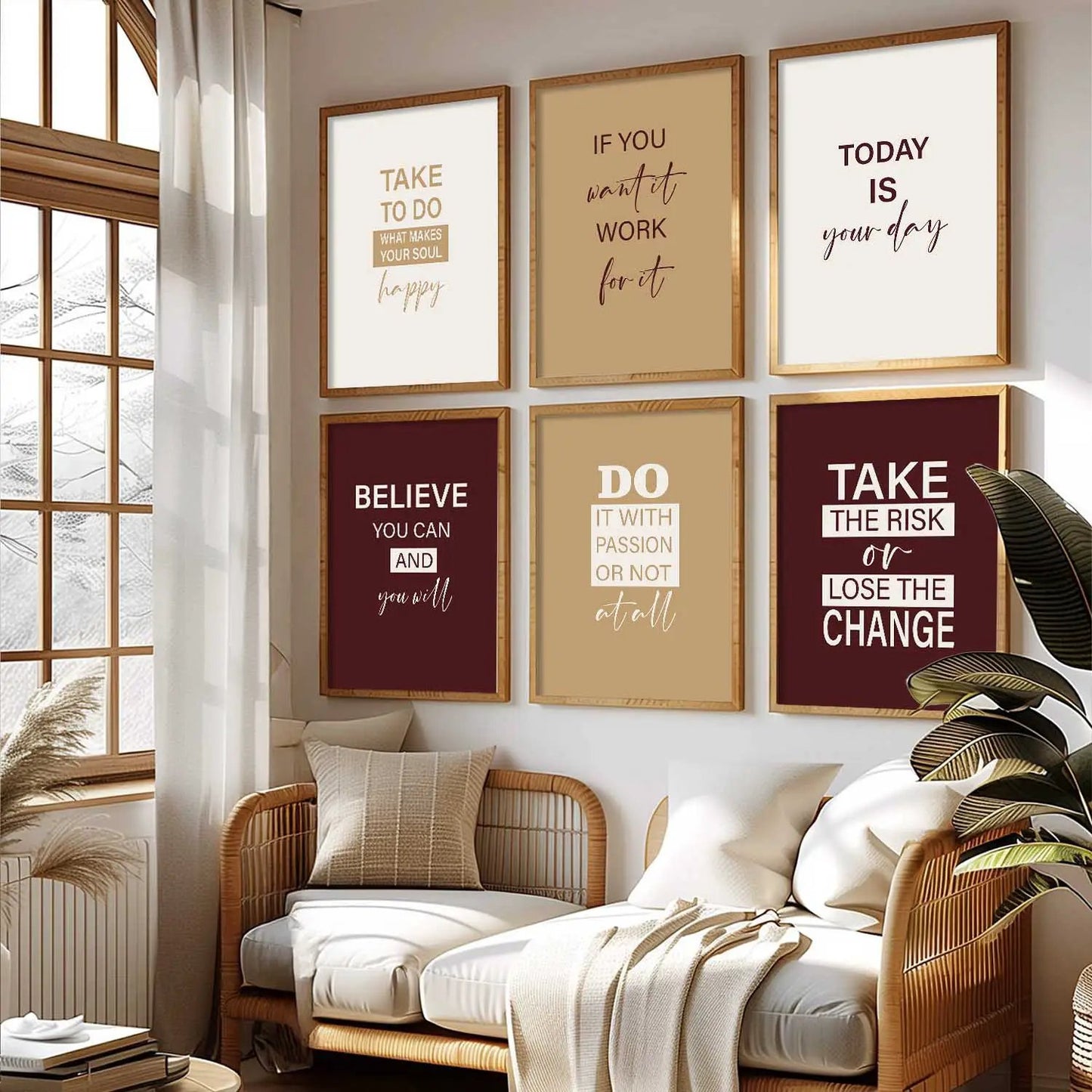 Motivational  Wall Art Paintings with Frame for Wall Decor