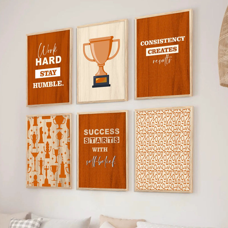 Motivational  Wall Art Paintings with Frame for Wall Decor
