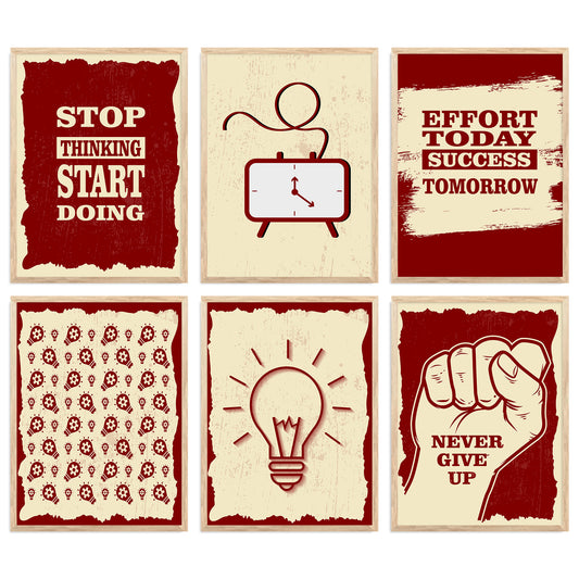 Motivational  Wall  Art Paintings with Frame for Wall Decor