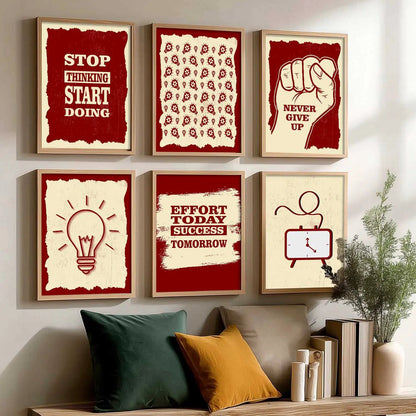 Motivational  Wall  Art Paintings with Frame for Wall Decor