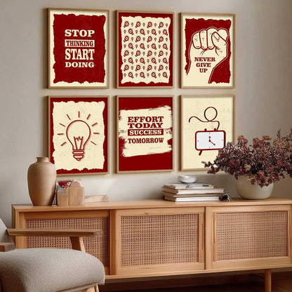 Motivational  Wall  Art Paintings with Frame for Wall Decor