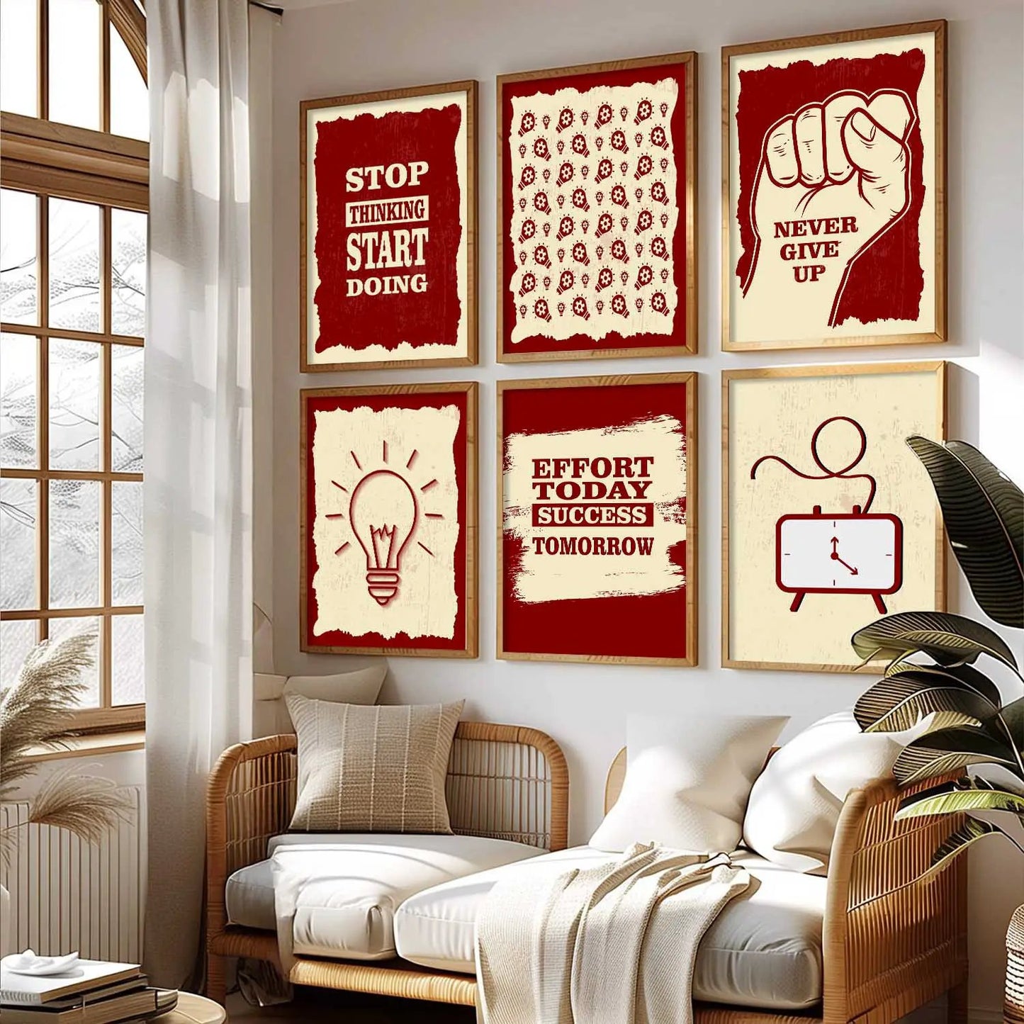Motivational  Wall  Art Paintings with Frame for Wall Decor