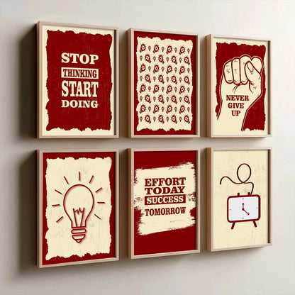 Motivational  Wall  Art Paintings with Frame for Wall Decor