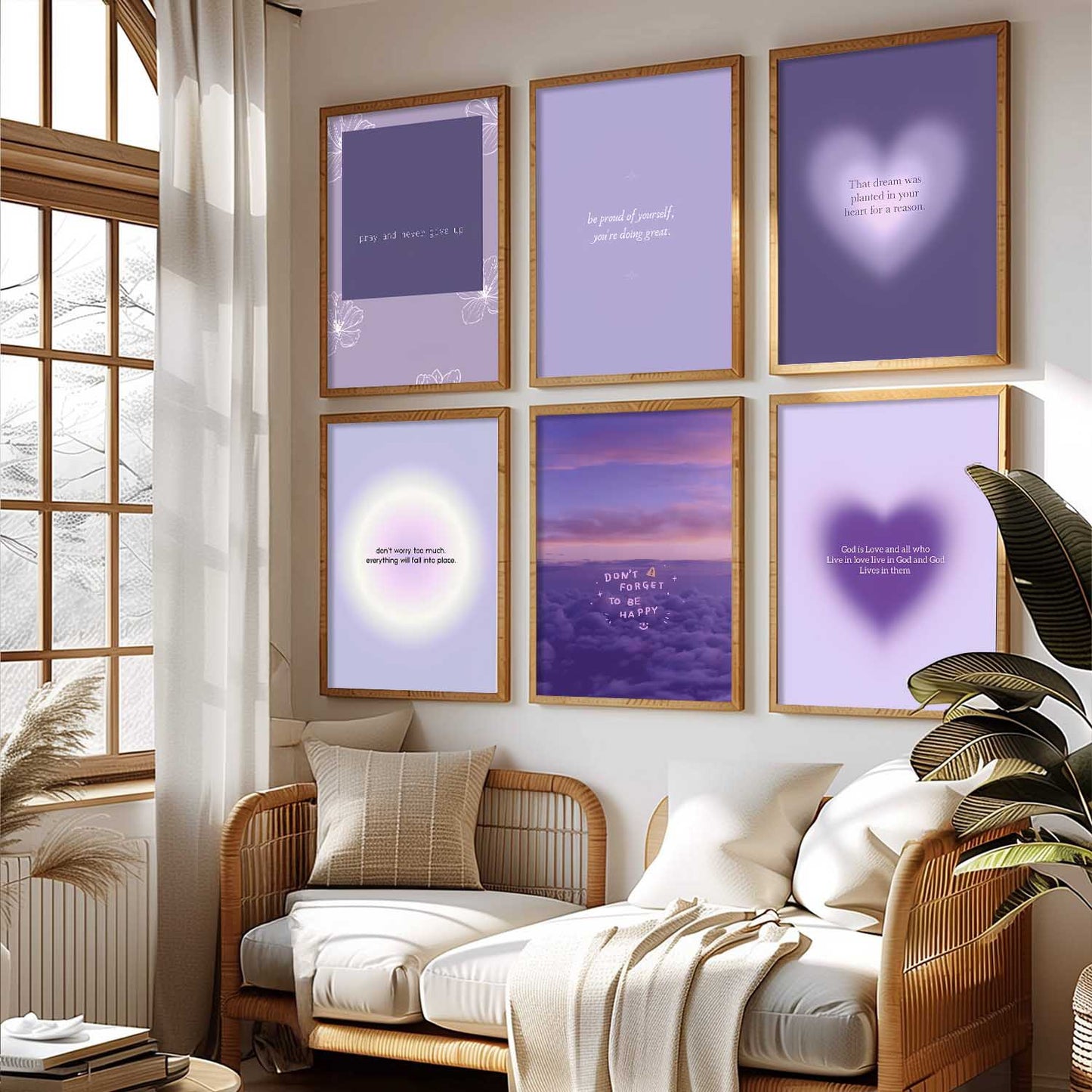 Motivational Quotes Wall Art Paintings with Frame for Living Room Bedroom